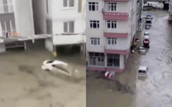 Video: Mưa lũ lịch sử “quét sạch mọi thứ” ở Thổ Nhĩ Kỳ, ô tô bị cuốn trôi trên đường như đồ chơi
