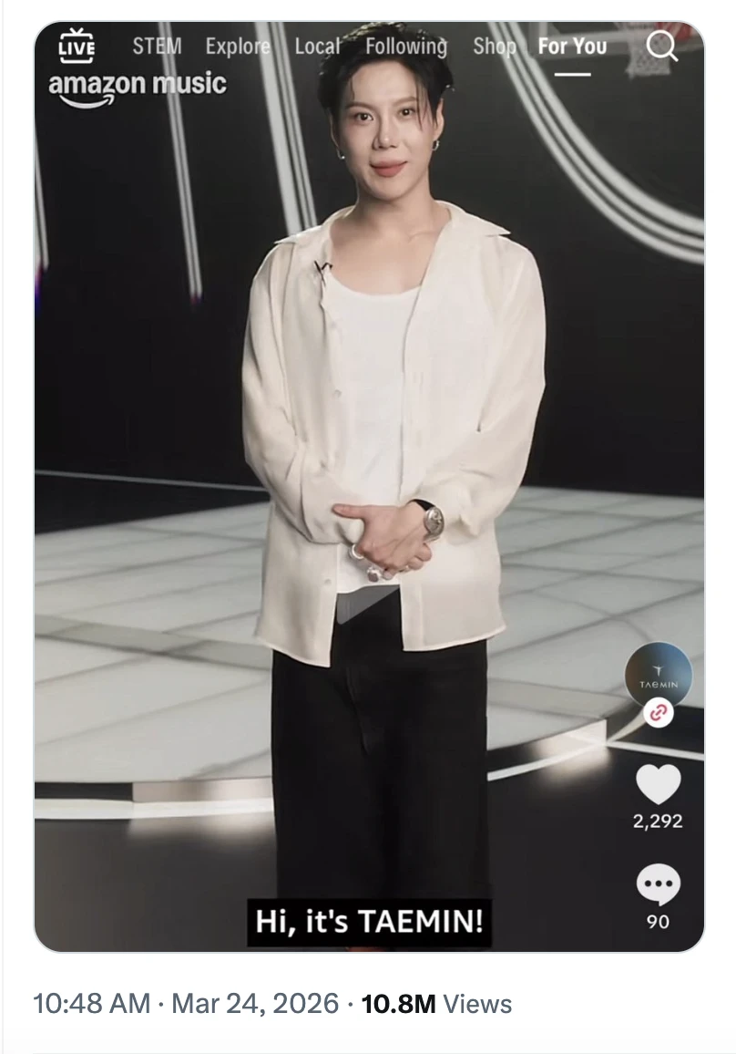 Visual gây sốc của Taemin (SHINEE), càng nhìn càng giống hiện tượng mạng tai tiếng