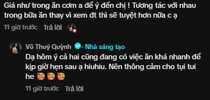 Vũ Thuý Quỳnh và bạn trai Đức Phạm bị soi thái độ lạnh nhạt Vũ Thuý Quỳnh và bạn trai Đức Phạm bị soi thái độ lạnh nhạt