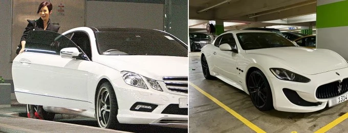 Xa Thi Mạn lái Porsche nửa triệu USD đi xem show