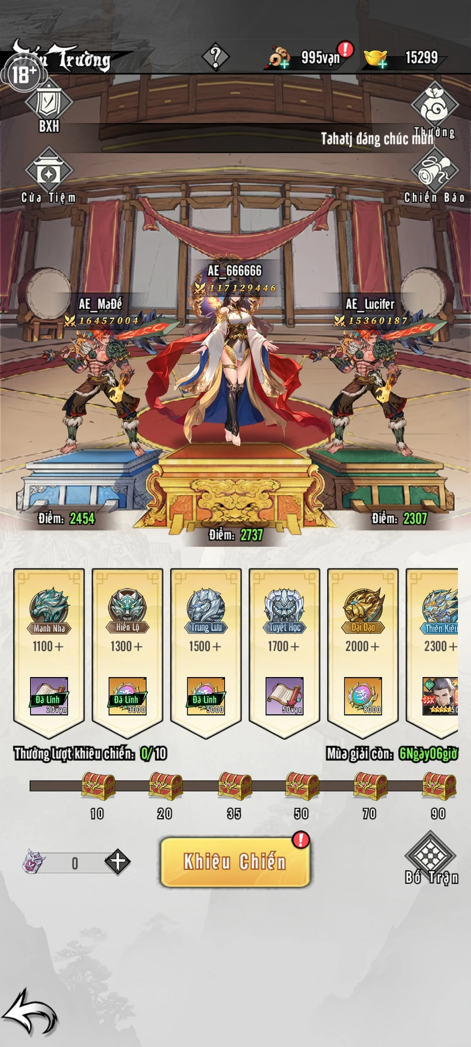 Xuất hiện đại gia nạp 200 triệu/ngày cho một tựa game “màn hình dọc” Xuất hiện đại gia nạp 200 triệu/ngày cho một tựa game “màn hình dọc”