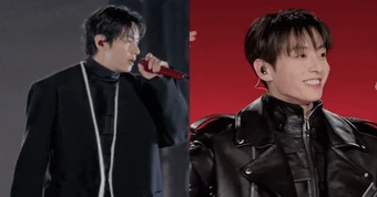Zoom cận visual Jung Kook - V ở concert Gwanghwamun: Nhan sắc không vết gợn xước