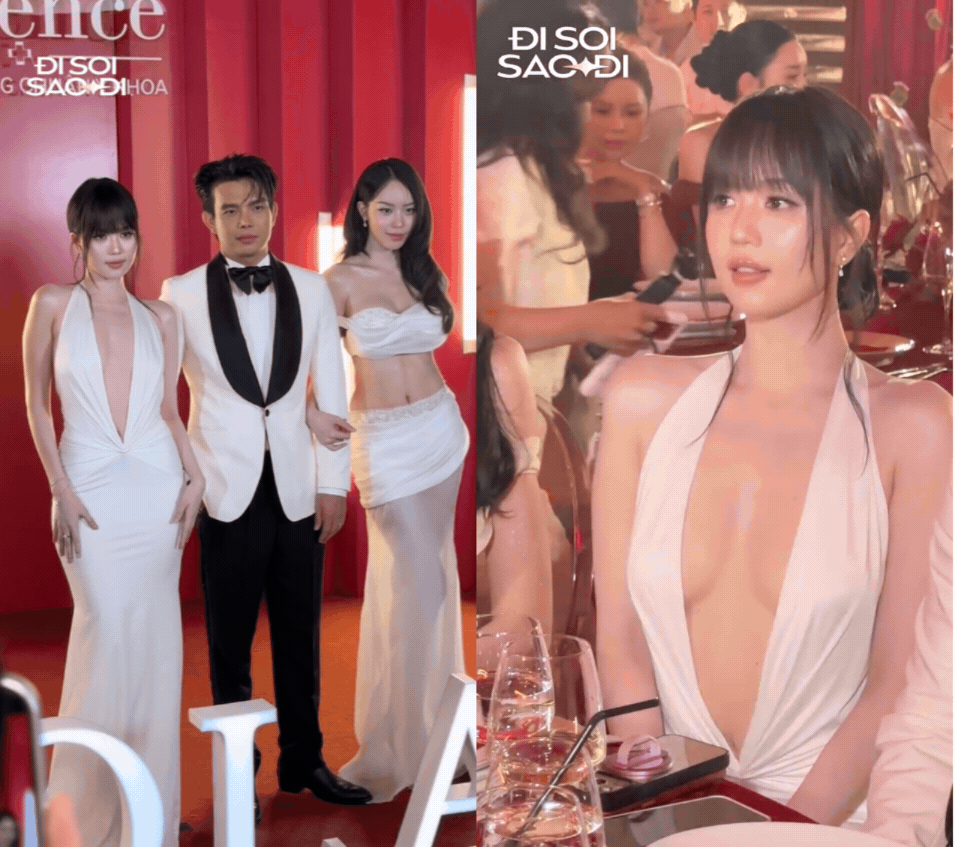 Đọ sắc tầm cỡ vũ trụ: Ngọc Trinh hở bạo được khen "ăn đứt" Hoa hậu Thanh Thuỷ dù chênh 13 tuổi