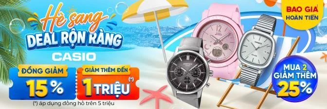 Đồng hồ Casio G-Shock và Casio Edifice, Vintage: Ưu đãi Summer Sale 2026