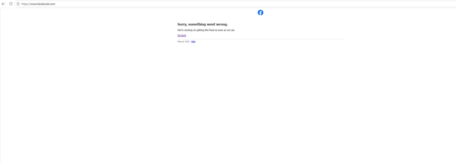 Facebook, Instagram... đồng loạt "báo lỗi" Facebook, Instagram... đồng loạt "báo lỗi"