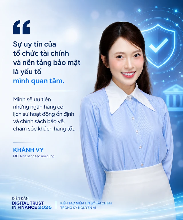 Khánh Vy: “AI có thể giúp quản lý tài chính nhanh hơn, nhưng an toàn vẫn phải là ưu tiên”