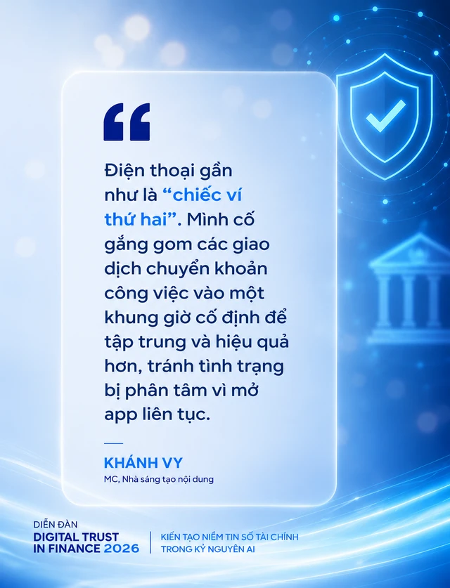Khánh Vy: “AI có thể giúp quản lý tài chính nhanh hơn, nhưng an toàn vẫn phải là ưu tiên”