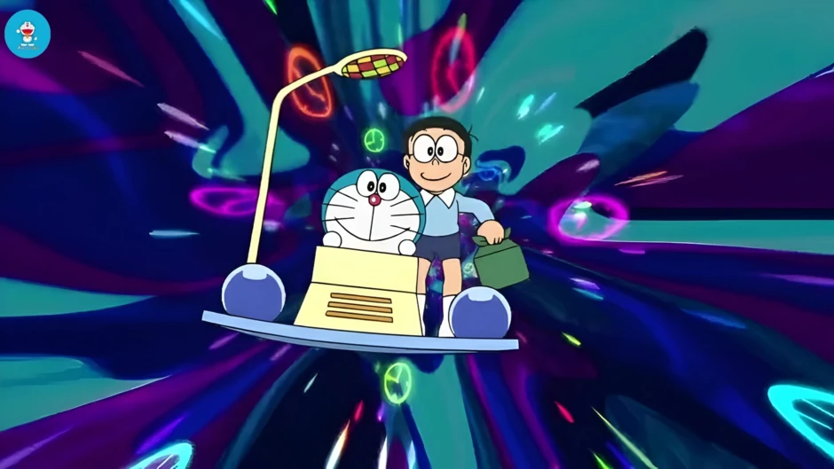 Lý do nhóm Doraemon thường xuyên dùng cỗ máy thời gian nhưng không bị xử lý
