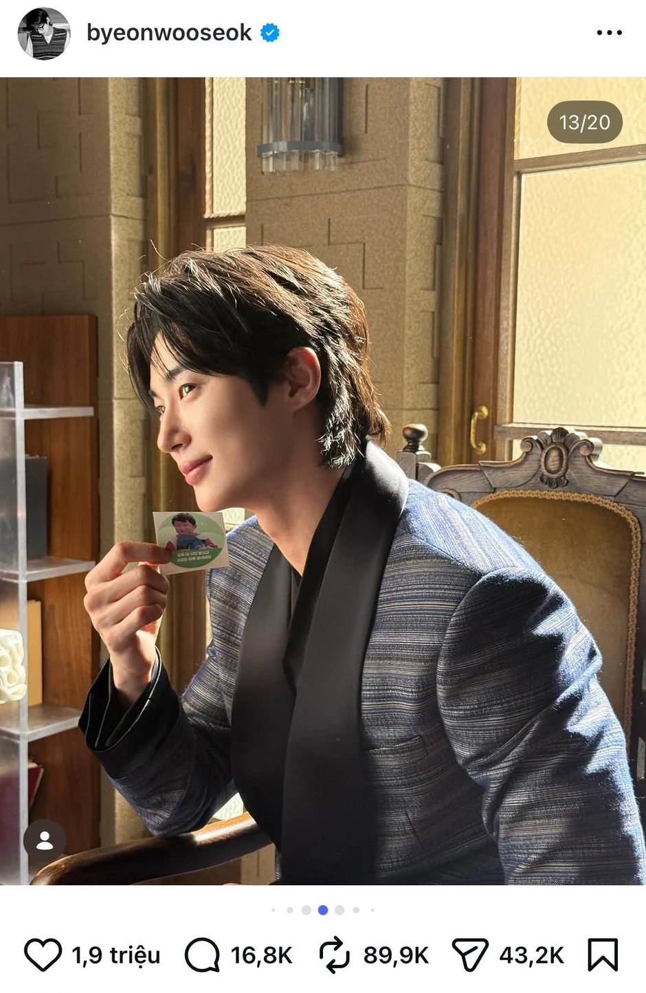Byeon Woo Seok và Kim Hye Yoon ngầm công khai hút 2 triệu like Byeon Woo Seok và Kim Hye Yoon ngầm công khai hút 2 triệu like