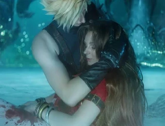 Cosplay Cloud và Aerith tái hiện khoảnh khắc trong Final Fantasy VII