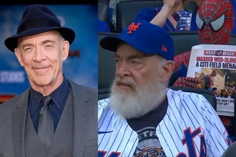 Diễn Viên J.K. Simmons Gây Sốt Với Phản Ứng Khi Bất Ngờ Gặp Spider-Man Tại Sân Bóng Chày