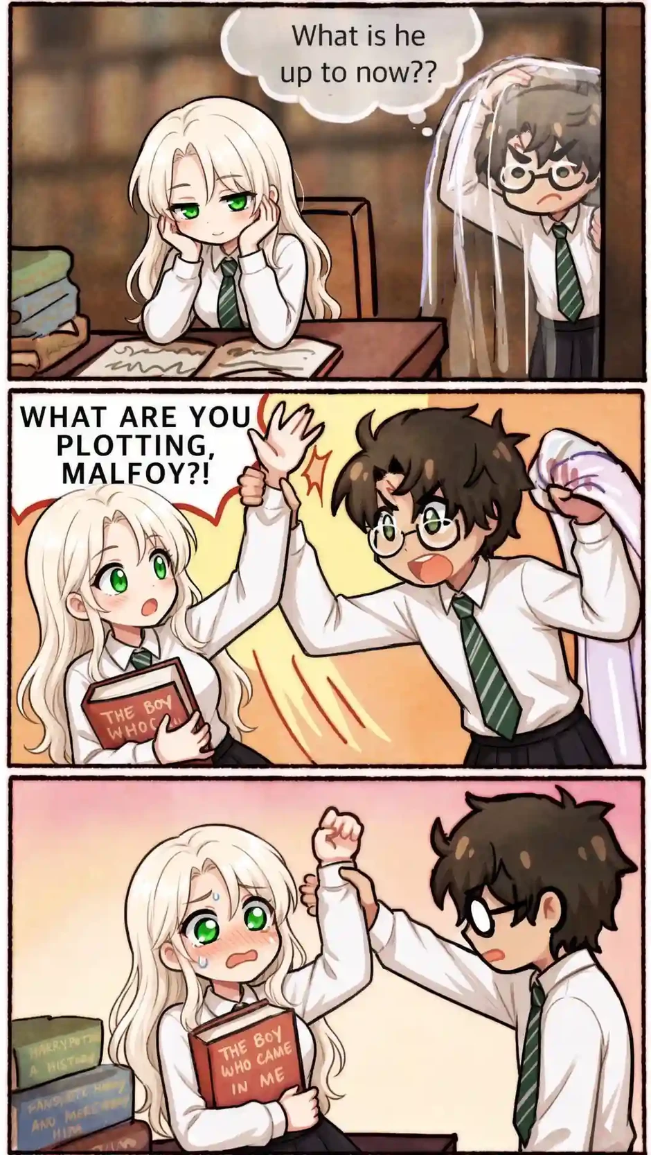 Draco Malfoy phiên bản "anime girl" bất ngờ trở thành trào lưu cực hot trên mạng xã hội