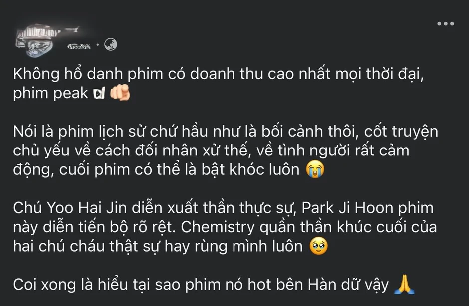 Dưới Bóng Điện Hạ được MXH Việt khen không tiếc lời