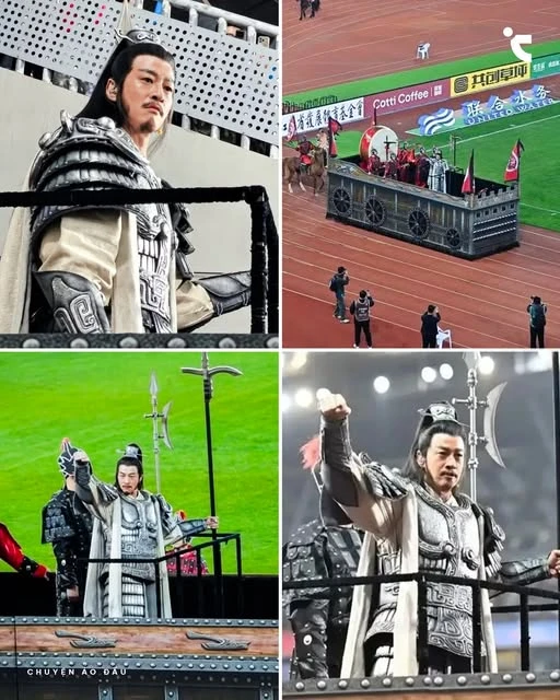 Hà Nhuận Đông hóa thân Tây Sở Bá Vương Hạng Vũ trên sân bóng, khí chất "vô đối" sau 14 năm Hà Nhuận Đông hóa thân Tây Sở Bá Vương Hạng Vũ trên sân bóng, khí chất "vô đối" sau 14 năm