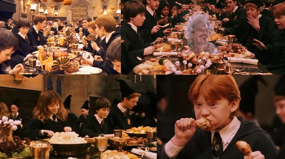 Harry Potter bản truyền hình gây tranh cãi vì… một bữa ăn