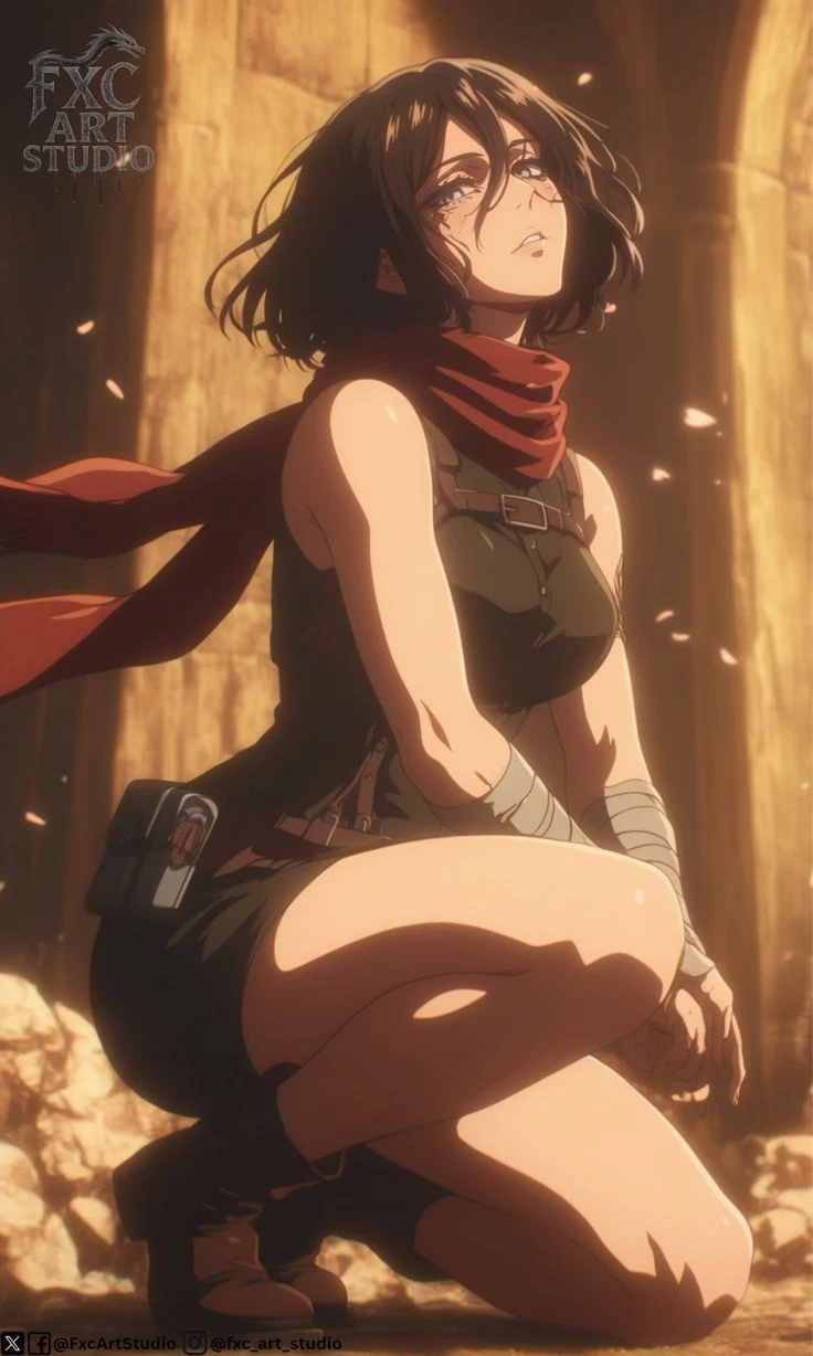 Ngắm trọn bộ ảnh Mikasa Ackerman: Nữ chiến binh quả cảm, cool ngầu bậc nhất Attack On Titan