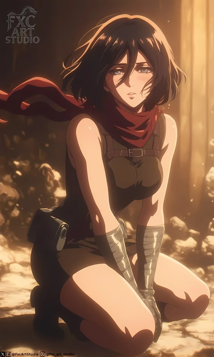 Ngắm trọn bộ ảnh Mikasa Ackerman: Nữ chiến binh quả cảm, cool ngầu bậc nhất Attack On Titan