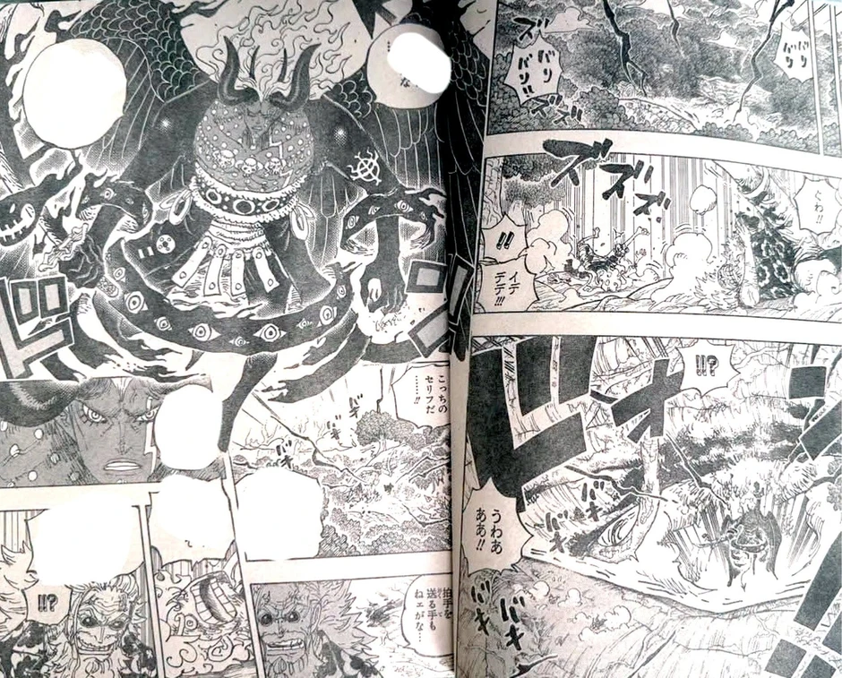 One Piece 1191: Imu hóa quái vật, Luffy cùng Loki và Hajrudin hợp sức phản công