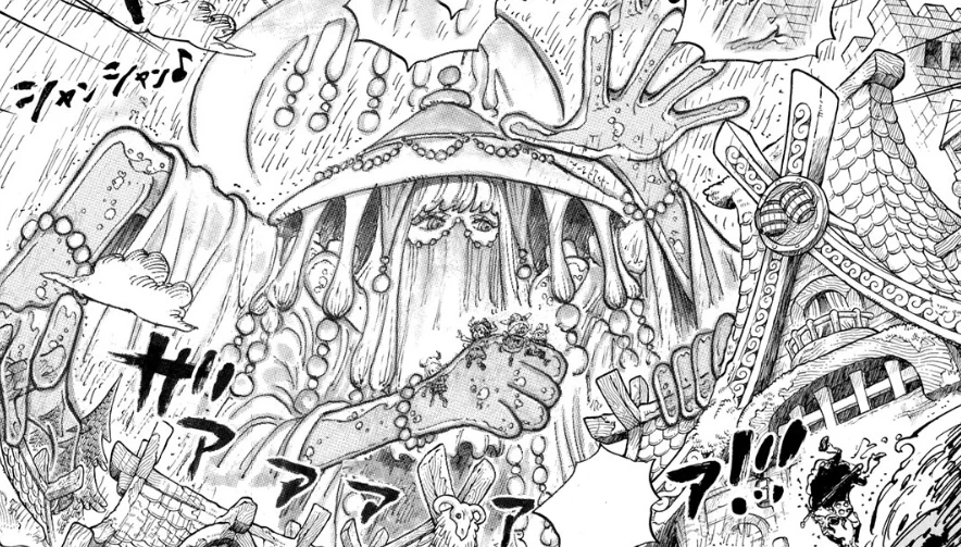 Spoil One Piece chương 1183: Imu dọa tiễn Luffy "đăng xuất", Sanji đối đầu Thần Mưa Zaza