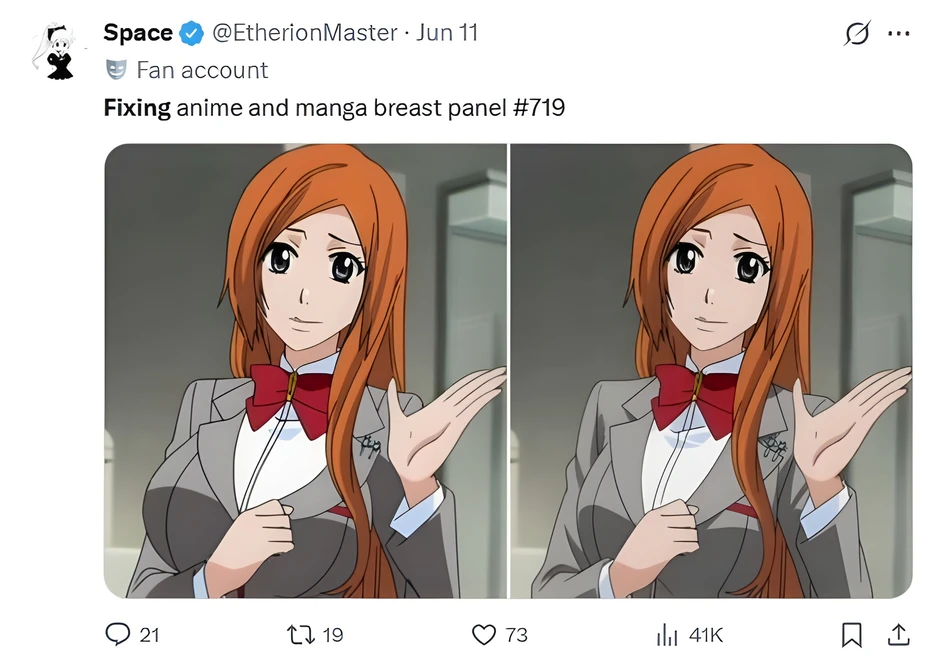 Sửa thiết kế nhân vật nữ anime để thu nhỏ vóc dáng: Fan-art nhận triệu view nhưng hứng trọn "gạch đá" từ fan