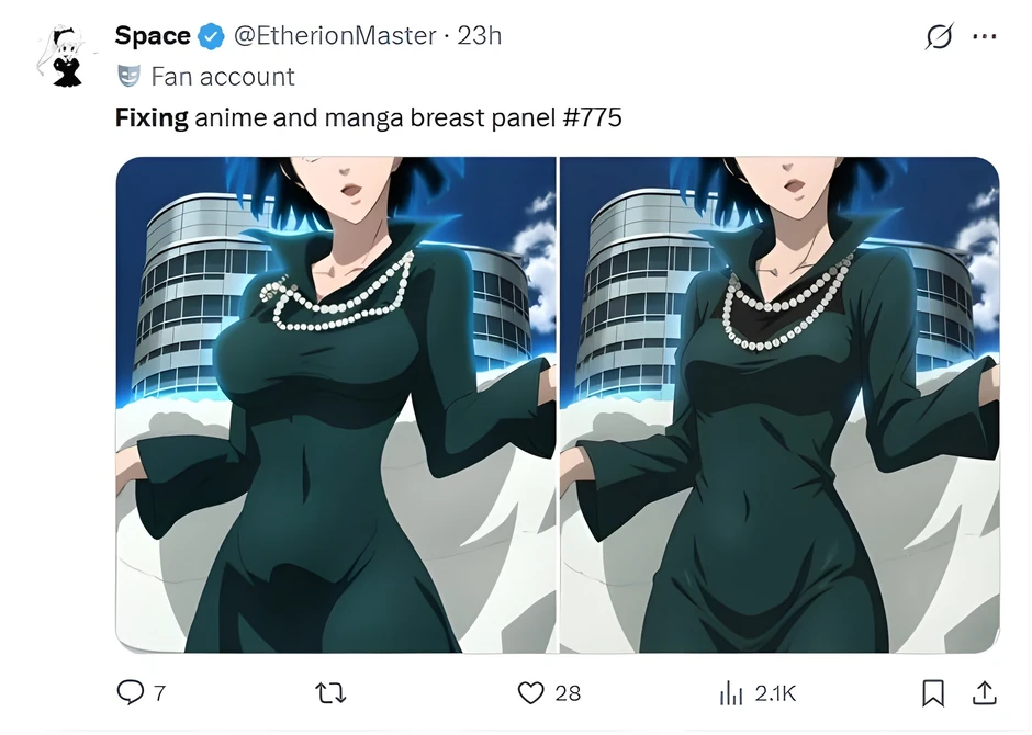 Sửa thiết kế nhân vật nữ anime để thu nhỏ vóc dáng: Fan-art nhận triệu view nhưng hứng trọn "gạch đá" từ fan