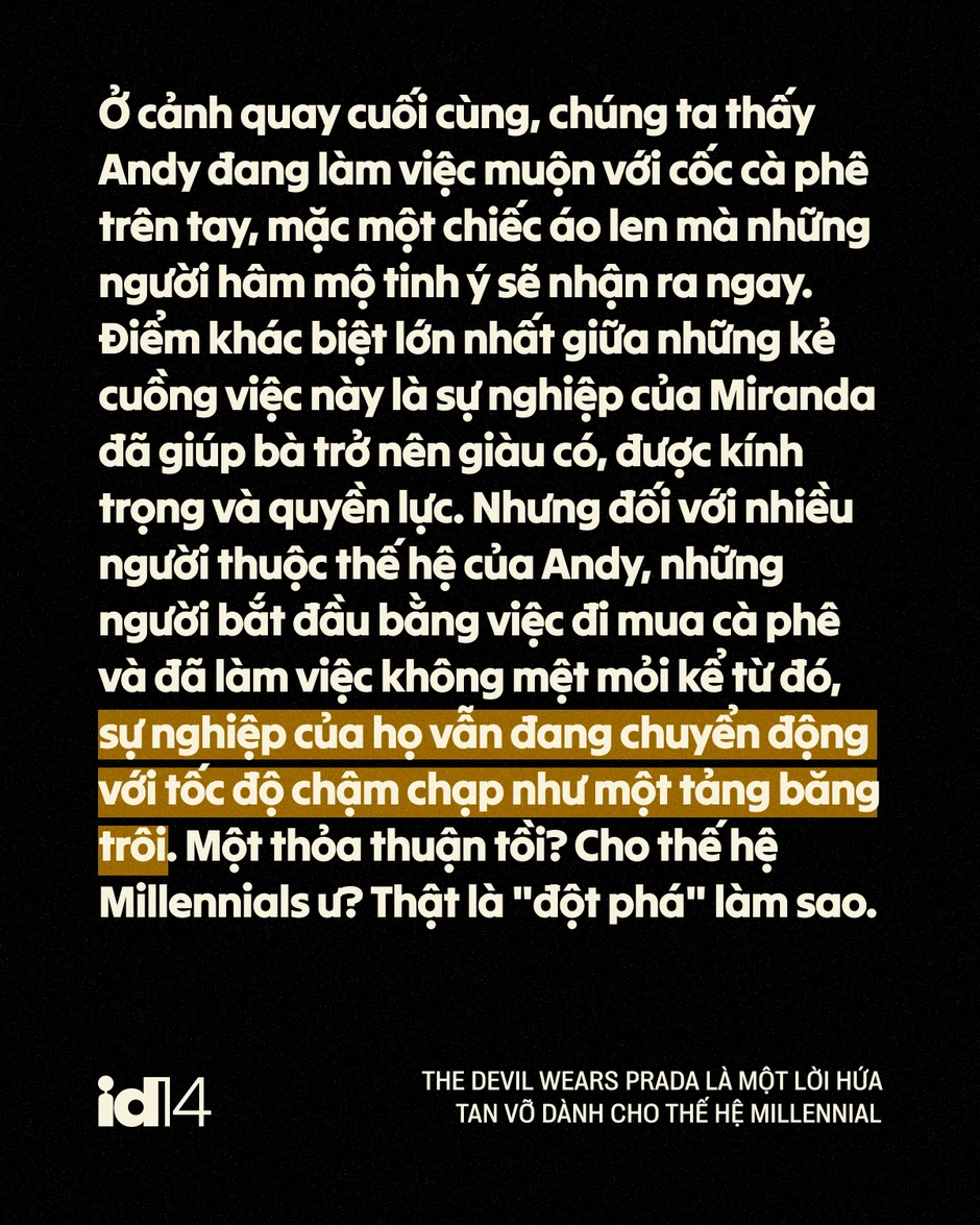 The Devil Wears Prada là một lời hứa tan vỡ dành cho thế hệ Millennial The Devil Wears Prada là một lời hứa tan vỡ dành cho thế hệ Millennial