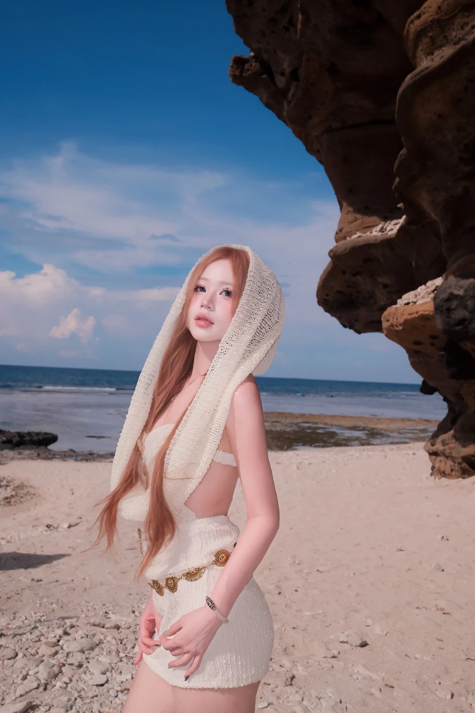 "Hô biến" Đảo Lý Sơn Việt Nam "lên ảnh" đẹp như phim, hot girl xinh đẹp khiến CĐM thích thú