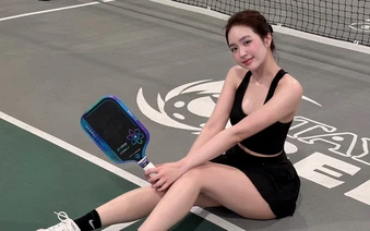 "Lên đồ" đi chơi Pickleball, hot girl Lê Phương Anh khiến dân tình "lác mắt"