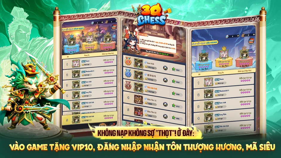 3Q Chess: Kỳ Thủ Tam Quốc – Danh Tướng Tái Sinh Thành Thần Thú 3Q Chess: Kỳ Thủ Tam Quốc – Danh Tướng Tái Sinh Thành Thần Thú