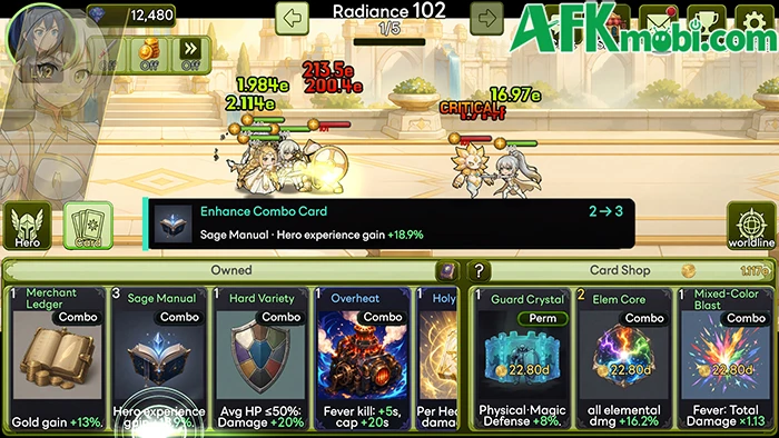 Aeterna Loop: Tactical Idle RPG game nhàn rỗi với cơ chế xây bộ bài