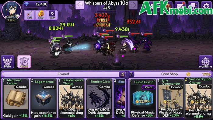 Aeterna Loop: Tactical Idle RPG game nhàn rỗi với cơ chế xây bộ bài