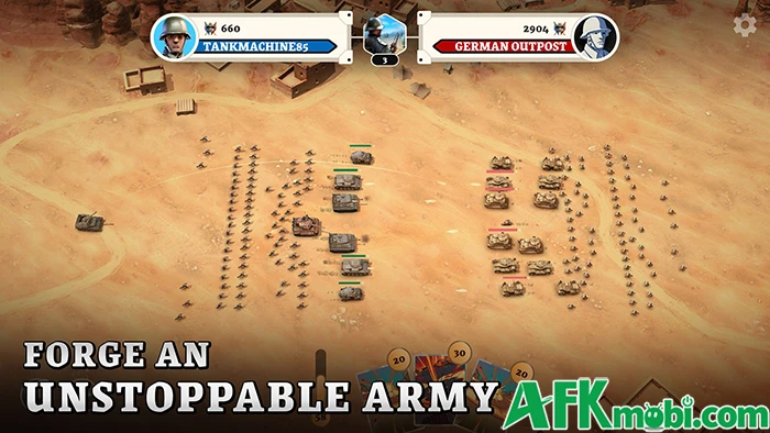 Age of Steel game chiến thuật đấu binh kết hợp yếu tố dùng thẻ bài