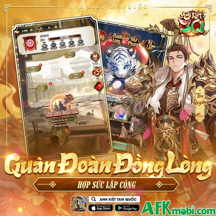 Anh Kiệt Tam Quốc game đấu tướng chiến thuật cập bến Việt Nam