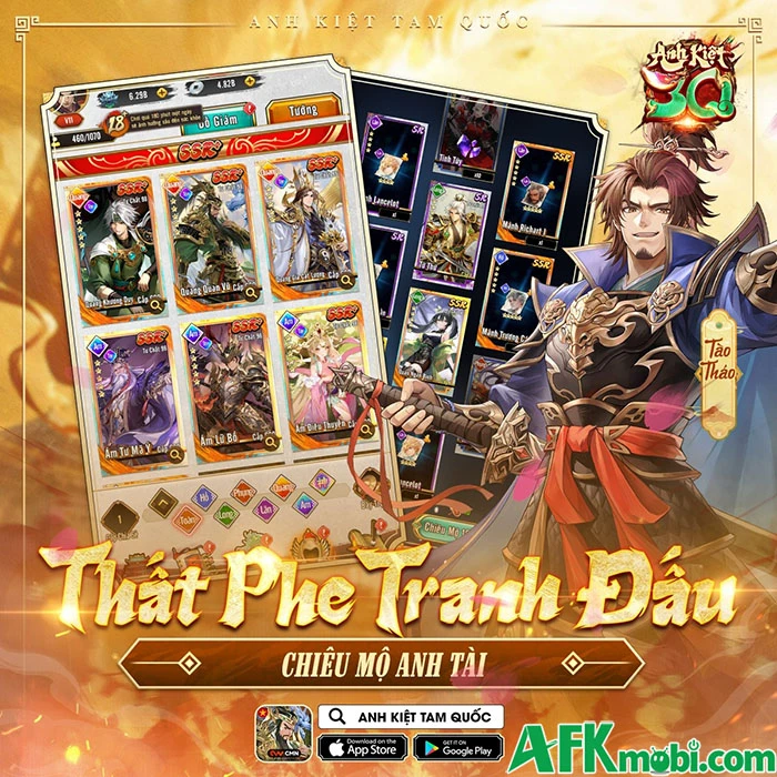 Anh Kiệt Tam Quốc game đấu tướng chiến thuật cập bến Việt Nam