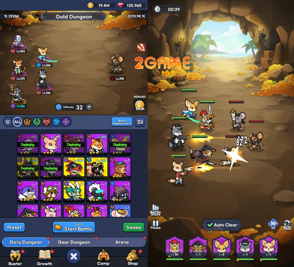 Animal Busters: Idle RPG - Phiêu lưu giải trí cùng các sinh vật siêu đáng yêu