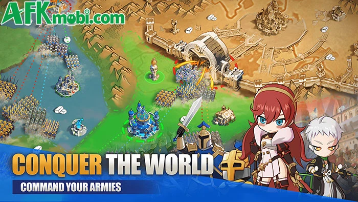 Aqua Survival game mô phỏng chiến thuật với lối đồ họa anime