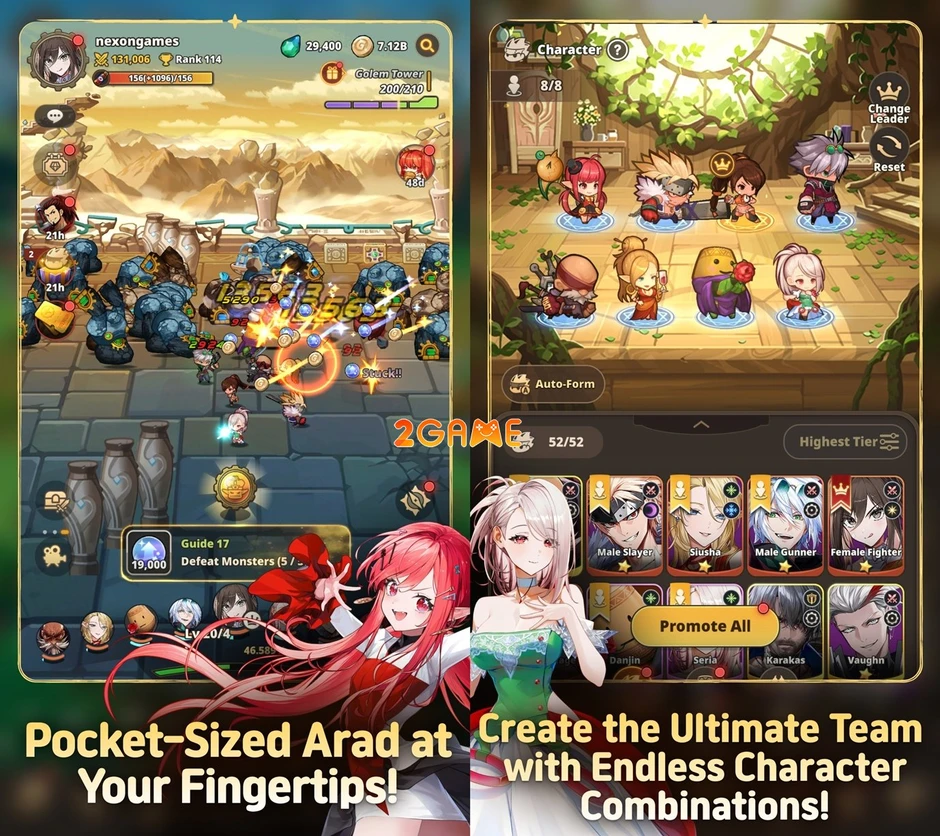 Arad: Idle RPG – Huyền thoại Dungeon & Fighter "tái sinh" thành game nhập vai nhàn rỗi Arad: Idle RPG – Huyền thoại Dungeon & Fighter "tái sinh" thành game nhập vai nhàn rỗi