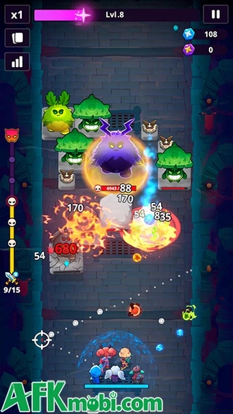 Arcane Ball: Cùng đội anh hùng bắn những quả cầu nảy phòng thủ
