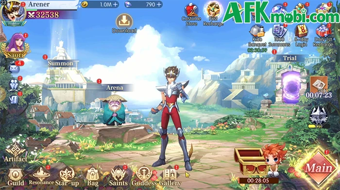 Archer’s Oath: Exodus game đấu tướng lấy chủ đề Saint Seiya