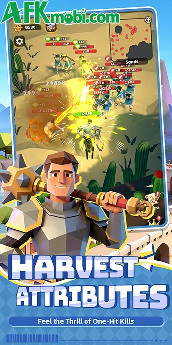 Attribute Reaper: Endless Hero - Tiêu diệt kẻ thù để tăng sức mạnh
