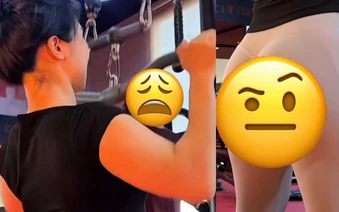 Bất chấp chỉ trích, chẳng ngại thị phi, cô gái phòng gym diện đồ hớ hênh để gắn link "b.á.n h.à.ng"?