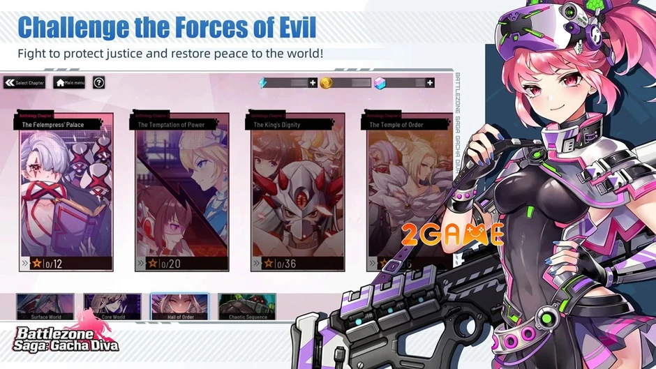 Battlezone Saga: Gacha Diva - Cùng các nữ thần viết nên bản anh hùng ca định mệnh