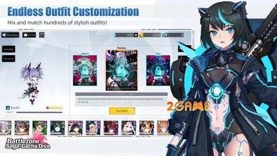Battlezone Saga: Gacha Diva - Cùng các nữ thần viết nên bản anh hùng ca định mệnh