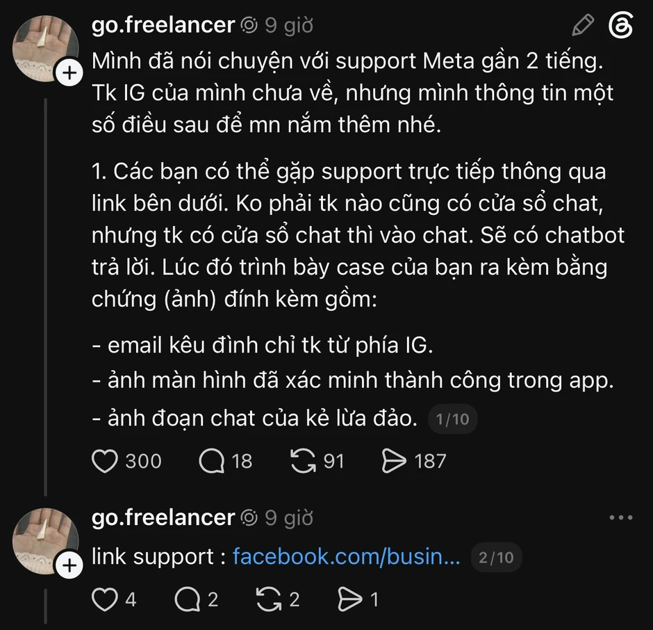 Bị đình chỉ tài khoản IG trăm nghìn follow vì hành vi gạ gẫm, chính chủ lên tiếng oan ức