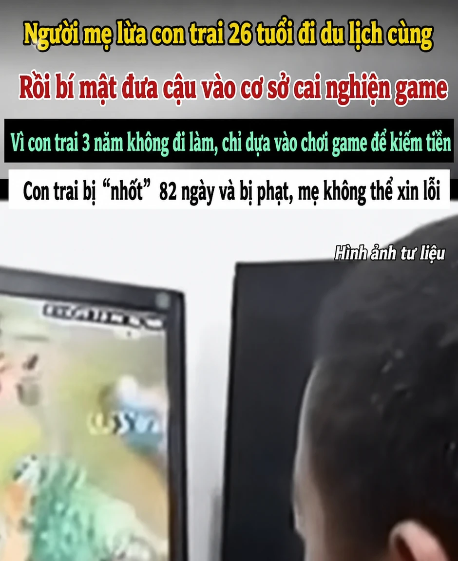 Bi kịch "Cai nghiện game": Thanh niên 26 tuổi vẫn bị mẹ ruột chi 200 triệu lừa vào "địa ngục trần ai" suốt 82 ngày