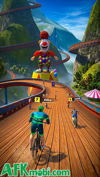 BMX Downhill Rush Racing Game mời bạn đua xe đạp đổ dốc