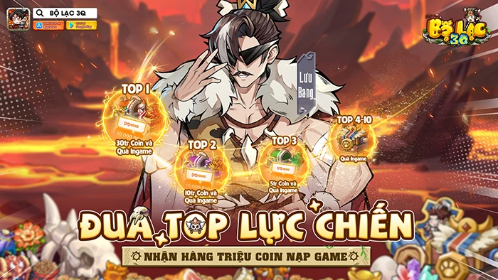 Bộ Lạc 3Q chính thức ra mắt lúc 9h ngày 15/7, bùng nổ với sự kiện đua top quà cực cháy Bộ Lạc 3Q chính thức ra mắt lúc 9h ngày 15/7, bùng nổ với sự kiện đua top quà cực cháy