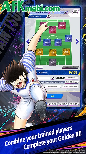 Captain Tsubasa: My Golden XI game mô phỏng quản lý đội bóng