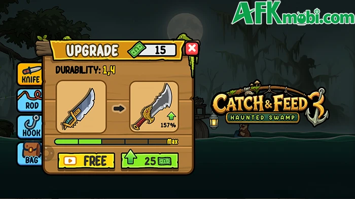 Catch & Feed 3: Haunted Swamp game casual săn bắt hải sản