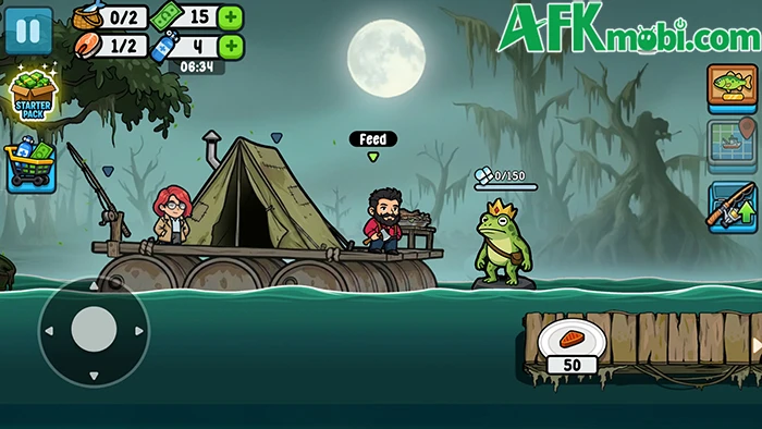 Catch & Feed 3: Haunted Swamp game casual săn bắt hải sản